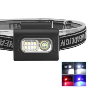Ліхтар налобний 505-XPE+8SMD(white+red+blue)