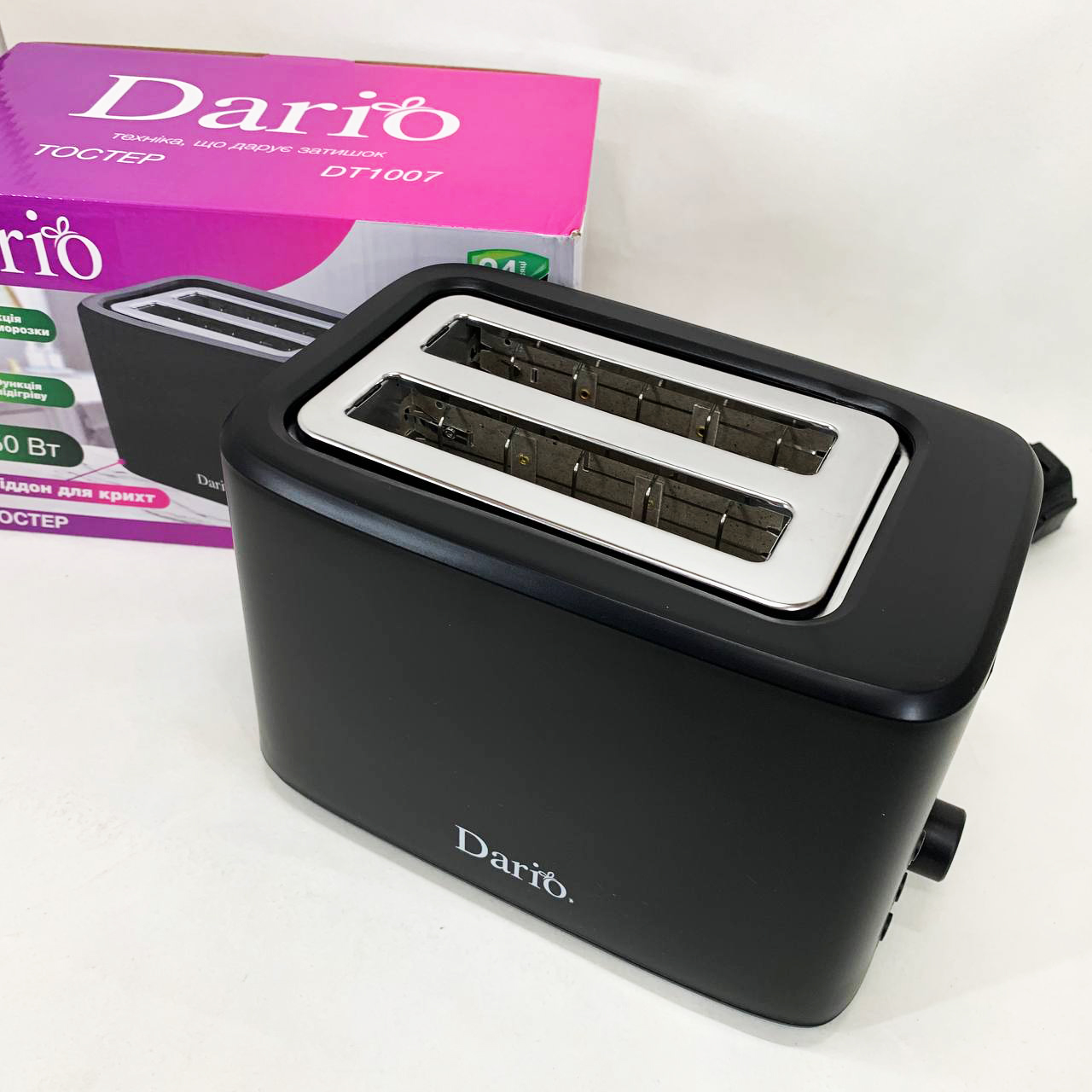 Тостер DARIO DT1007 750Вт Black