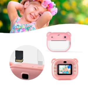 Дитячий фотоапарат миттєвого друку Y600 Pink
