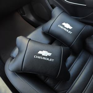Автомобільні подушки Chevrolet з натуральної італійської шкіри + шкіряний брелок у подарунок