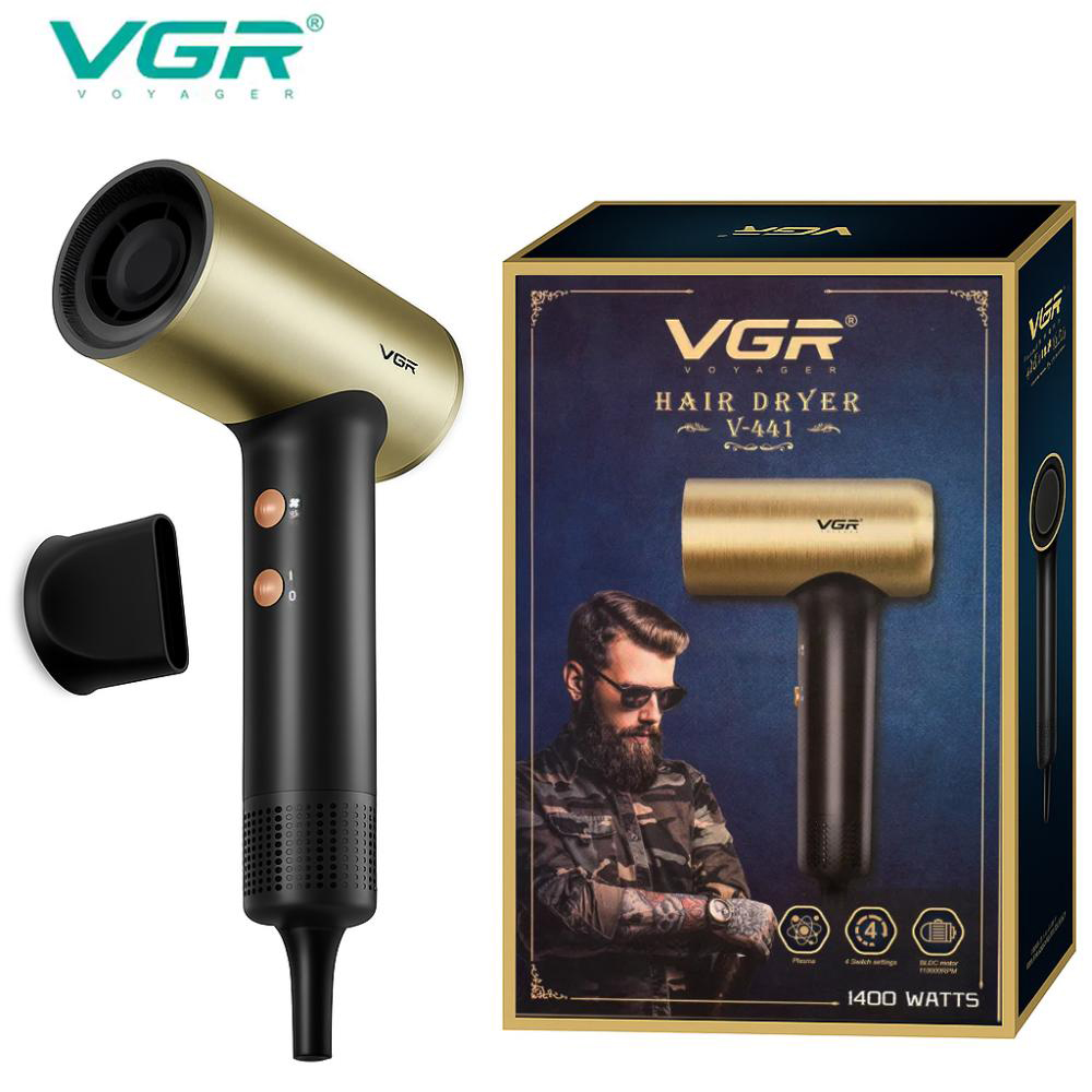 Фен професійний VGR V-441 з 3 рівнями обдування та 4 рівнями температури
