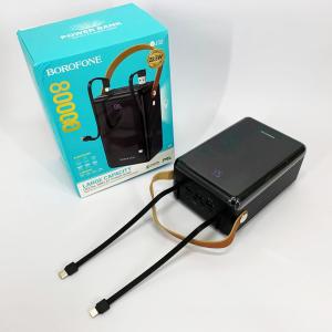 Зовнішній акумулятор повербанк BOROFONE BJ32 power bank 80000mAh швидка зарядка 22.5W