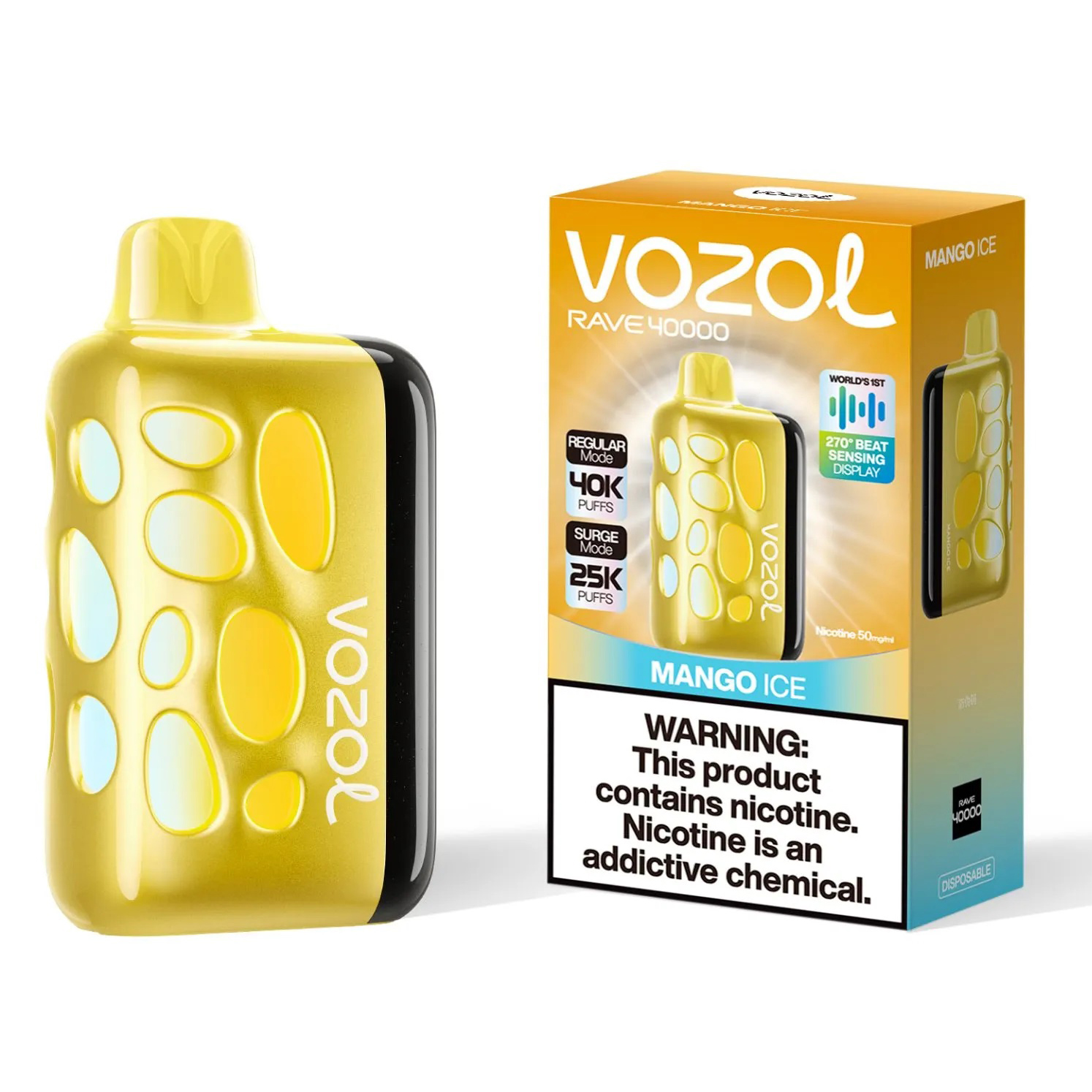 Vozol Rave 40000. Манго (Mango Ice)