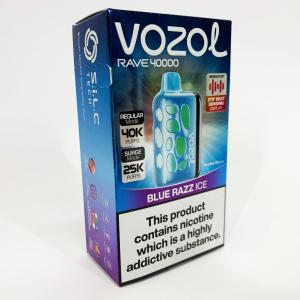Vozol Rave 40000. Синя Малина (Blue Razz Ice)