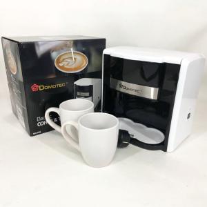 Кавоварка Domotec MS-0706 з двома чашками в наборі біла, Кавоварки для домашнього користування