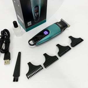 Машинка для стрижки волосся VGR V-975 тример для бороди та вусів. Колір: зелений