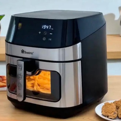 Фритюрниця без олії Domotec MS-3222 Аерофритниця 7л 3500Вт Аерогриль Сенсорна Мультипіч
