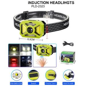 Ліхтар налобний 2323-P50+SMD+COB (white/red)