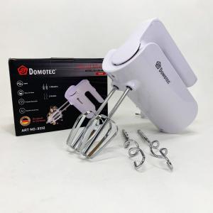 Ручний міксер Domotec R.6653W кухонний міксер із насадками 5 швидкостей 800 Вт білий