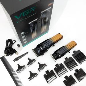 Комплект VGR 2 в 1 V-646 акумуляторна машинка для стрижки та триммер