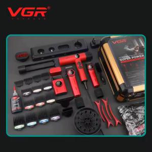 Набір VGR STEPLERSS RPO 4 IN 1 RED, триммер, машинка для стрижки, електробритва, фен