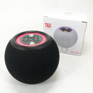 Бездротова потужна колонка TG337 з Bluetooth, RGB-підсвічуванням та радіо. Колір: чорний