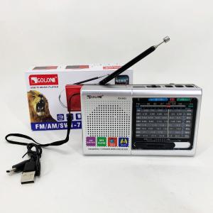 Портативна стовпчик радіо MP3 USB Golon RX-6622. Колір: срібний
