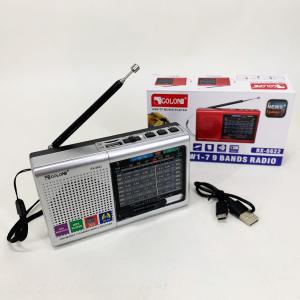 Портативна стовпчик радіо MP3 USB Golon RX-6622. Колір: срібний