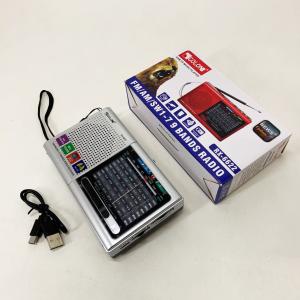 Портативна стовпчик радіо MP3 USB Golon RX-6622. Колір: срібний