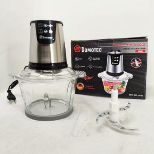 Універсальний подрібнювач кухонний DOMOTEC MS-7009B чоппер зі скляною чашею 2л 250 Вт