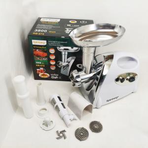М'ясорубка Rainberg RB-675 3800Вт із соковижималкою, електрична з насадками для шатківниці White