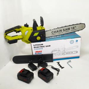 Акумуляторна ланцюгова пилка Chain Saw 16″, 36V, зарядне+ 2 акумулятори, Потужна садова пилка