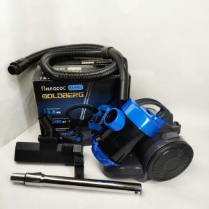 Пилосос вакуумний з контейнером для збирання пилу на 3 л GOLDBERG GB-9903 6200 Вт Потужний Blue