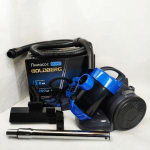 Пилосос вакуумний з контейнером для збирання пилу на 3 л GOLDBERG GB-9903 6200 Вт Потужний Blue