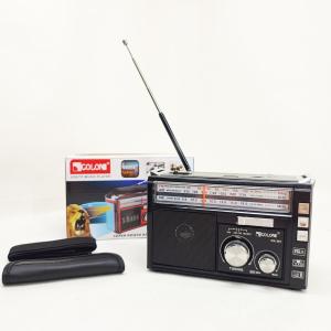 Радіоприймач портативне радіо Golon RX-381 акумуляторний ретро стовпчик usb sd mp3 fm Black