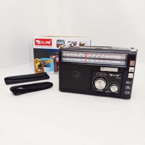 Радіоприймач портативне радіо Golon RX-381 акумуляторний ретро стовпчик usb sd mp3 fm Black