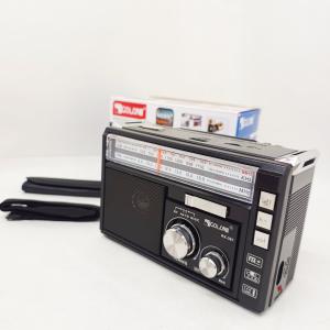 Радіоприймач портативне радіо Golon RX-381 акумуляторний ретро стовпчик usb sd mp3 fm Black